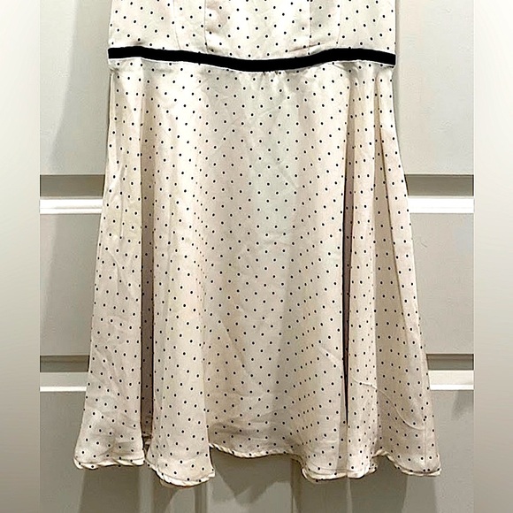 LC Lauren Conrad Polka Dot Sleeveless Lace Fit & Flare Lined Dressy Dress Size 4 - Picture 4 of 11